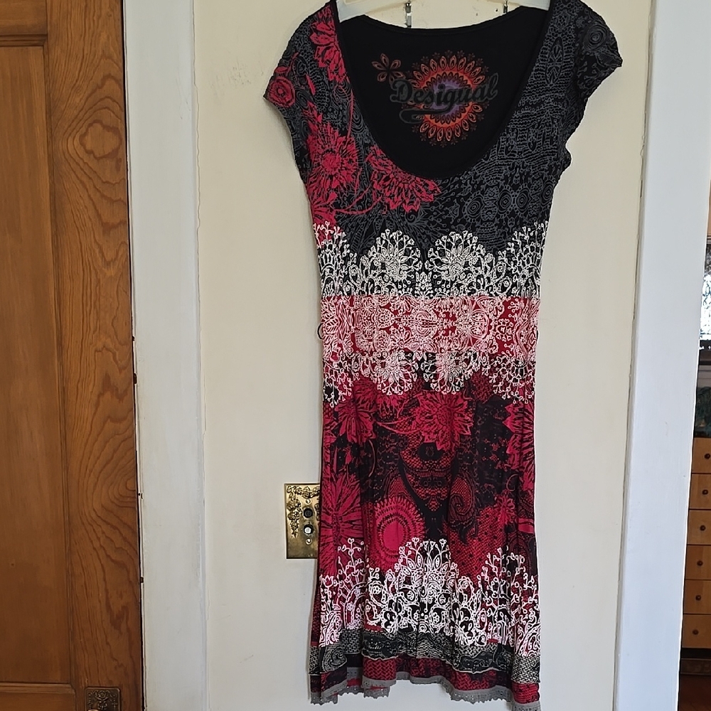 Desigual Women's Floral and abstract Dress size Large - Picture 5 of 9